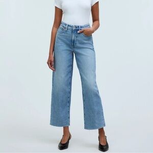 Madewell Vintage Wide Leg Crop Light Wash Jeans